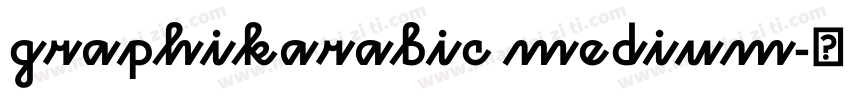 graphikarabic medium字体转换